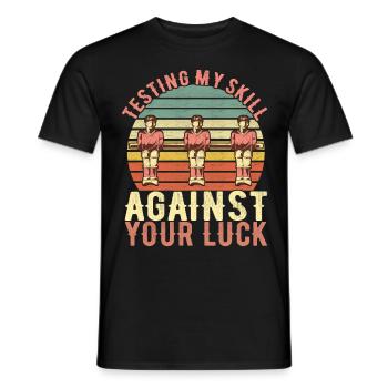 Tischfussball Tischkicker - Männer T-Shirt - Schwarz - Vorne - AI Model Male 178 light (178cm)