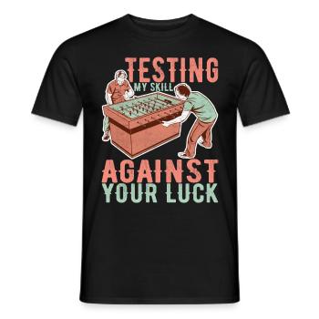 Tischfussball Tischkicker - Männer T-Shirt - Schwarz - Vorne - AI Model Male 178 light (178cm)