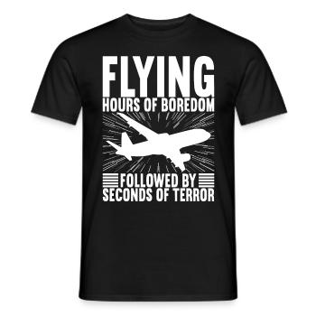 Pilot Flugzeug - Männer T-Shirt - Schwarz - Vorne - AI Model Male 178 light (178cm)