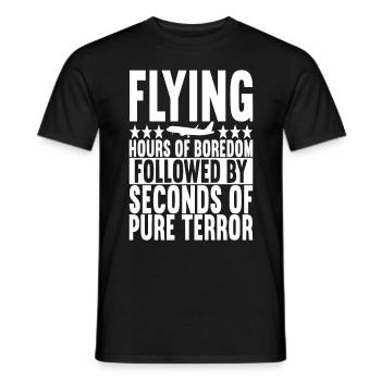 Pilot Flugzeug - Männer T-Shirt - Schwarz - Vorne - AI Model Male 178 light (178cm)