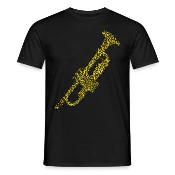Trompettiste trompettiste Trompettiste - T-shirt homme - noir - Devant - AI Model Male 178 light (178cm)