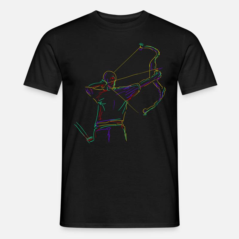 3D Bogensport Compoundbogen - Männer T-Shirt - Schwarz