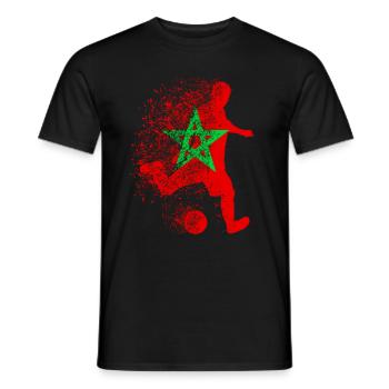 Marocain Maroc Marocain - T-shirt homme - noir - Devant - AI Model Male 178 light (178cm)