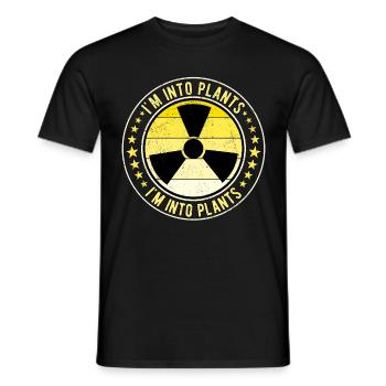 Nuclear Engineer Nuclear Technician I'm Into Plants - Men's T-Shirt - black - Front - AI Model Male 178 light (178cm)