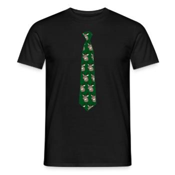 Cravate Deer Liens - T-shirt homme - noir - Devant - AI Model Male 178 light (178cm)