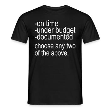 Programmeur Informaticien - T-shirt homme - noir - Devant - AI Model Male 178 light (178cm)