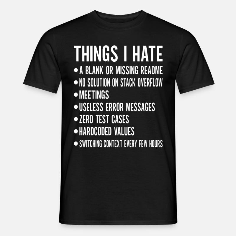 Programmierer Informatiker - Männer T-Shirt - Schwarz