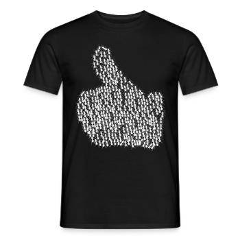 Ameisen Daumen hoch Ameise - Männer T-Shirt - Schwarz - Vorne - AI Model Male 178 light (178cm)