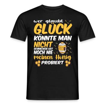 Bienenzucht und Honig - Männer T-Shirt - Schwarz - Vorne - AI Model Male 178 light (178cm)