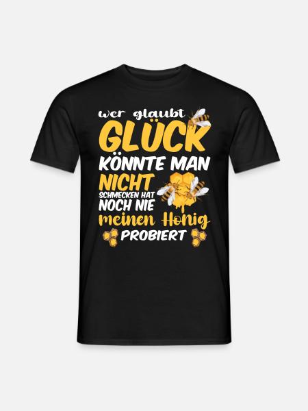 Bienenzucht und Honig - Männer T-Shirt - Schwarz