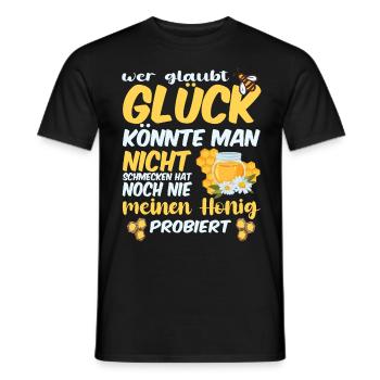 Bienenzucht und Honig - Männer T-Shirt - Schwarz - Vorne - AI Model Male 178 light (178cm)