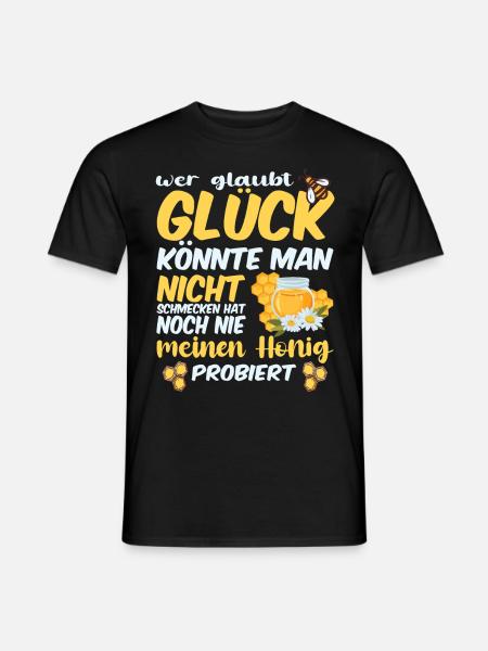 Bienenzucht und Honig - Männer T-Shirt - Schwarz