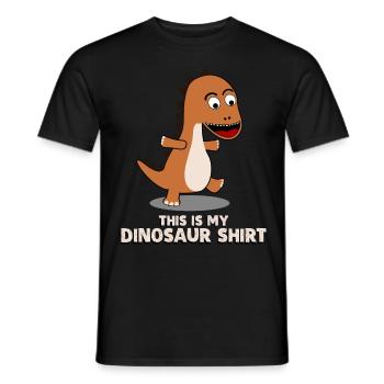 Dinos Dinosaurier - Männer T-Shirt - Schwarz - Vorne - AI Model Male 178 light (178cm)