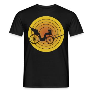 Kutscher Pferdekutsche Kutsche - Männer T-Shirt - Schwarz - Vorne - AI Model Male 178 light (178cm)