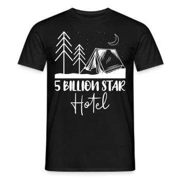 Camping Wohnmobil Van Vintage im Wohnwagen Caravan - Männer T-Shirt - Schwarz - Vorne - AI Model Male 178 light (178cm)