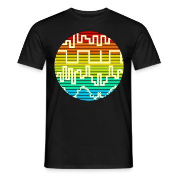 Synthétiseur Wavefroms Synthétiseurs - T-shirt homme - noir - Devant - AI Model Male 178 light (178cm)