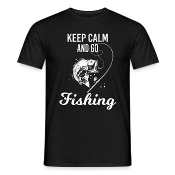 Angeln Opa papa - Männer T-Shirt - Schwarz - Vorne - AI Model Male 178 light (178cm)