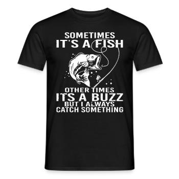 Funny Fishing Design For Fisherman - Männer T-Shirt - Schwarz - Vorne - AI Model Male 178 light (178cm)
