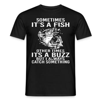 Funny Fishing Design Fisherman - Männer T-Shirt - Schwarz - Vorne - AI Model Male 178 light (178cm)