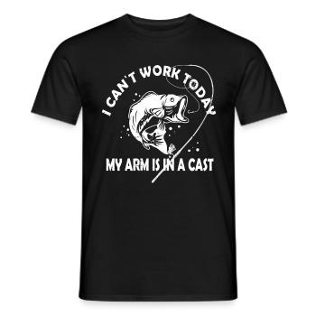 Drôle de conception de pêche Pêcheur - T-shirt homme - noir - Devant - AI Model Male 178 light (178cm)
