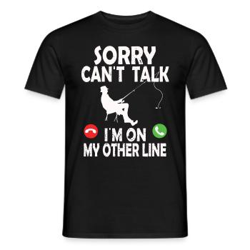 Funny Fishing Design Fisherman - Männer T-Shirt - Schwarz - Vorne - AI Model Male 178 light (178cm)