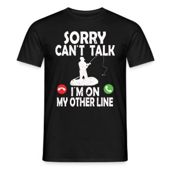 Funny Fishing Design Fisherman - Männer T-Shirt - Schwarz - Vorne - AI Model Male 178 light (178cm)