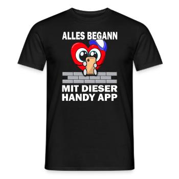 Valentinstag - Jahrestag - Verliebte Paare - Männer T-Shirt - Schwarz - Vorne - AI Model Male 178 light (178cm)