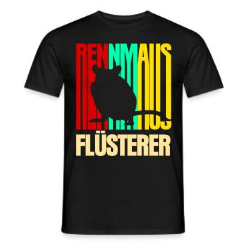 Rennmaus Flüsterer - Männer T-Shirt - Schwarz - Vorne - AI Model Male 178 light (178cm)