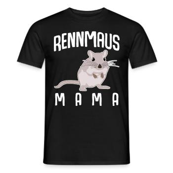 Rennmaus Rennmäuse Rennmausmama - Männer T-Shirt - Schwarz - Vorne - AI Model Male 178 light (178cm)