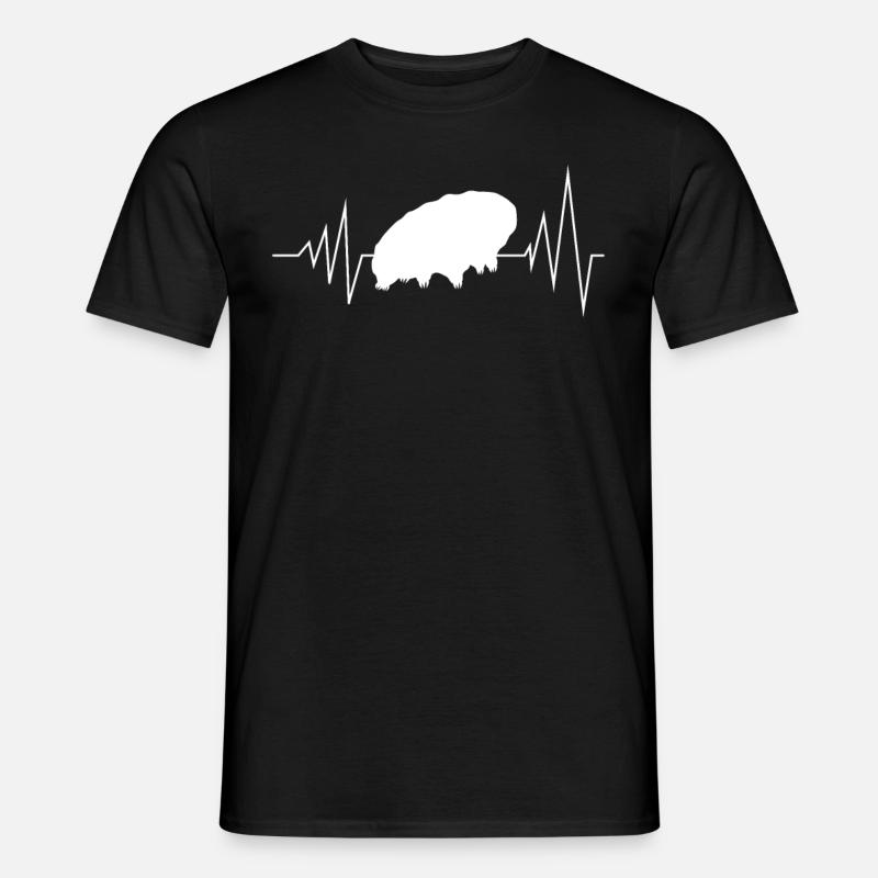 Tardigrade Bärtierchen EKG Wasserbär - Männer T-Shirt - Schwarz