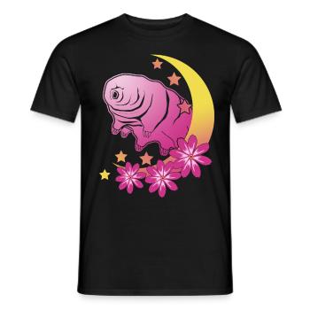 Tardigrade Wasserbär Mond Bärtierchen - Männer T-Shirt - Schwarz - Vorne - AI Model Male 178 light (178cm)