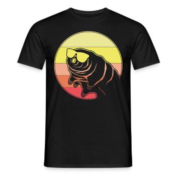 Tardigrade Wasserbär Retro Bärtierchen - Männer T-Shirt - Schwarz - Vorne - AI Model Male 178 light (178cm)