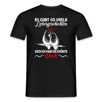 Valentinstag - Jahrestag - Verliebte Paare - Männer T-Shirt - Schwarz - Vorne - AI Model Male 178 light (178cm)