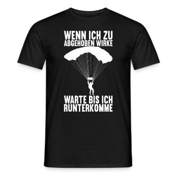Fallschirmspringer Fallschirmsprung Skydiving - Männer T-Shirt - Schwarz - Vorne - AI Model Male 178 light (178cm)