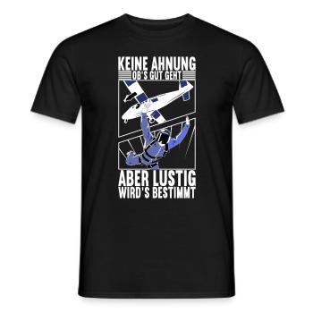 Fallschirmspringer Fallschirmsprung Skydiving - Männer T-Shirt - Schwarz - Vorne - AI Model Male 178 light (178cm)