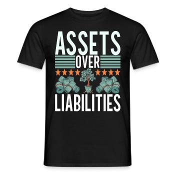 Actions Actionnaire Investisseur - T-shirt homme - noir - Devant - AI Model Male 178 light (178cm)