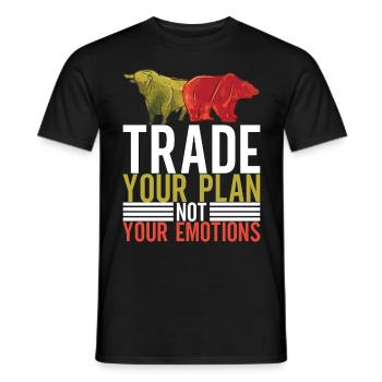 Actions Actionnaire Investisseur - T-shirt homme - noir - Devant - AI Model Male 178 light (178cm)