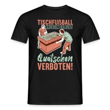 Tischfussball Tischkicker - Männer T-Shirt - Schwarz - Vorne - AI Model Male 178 light (178cm)