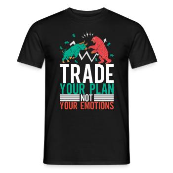 Actions Actionnaire Investisseur - T-shirt homme - noir - Devant - AI Model Male 178 light (178cm)