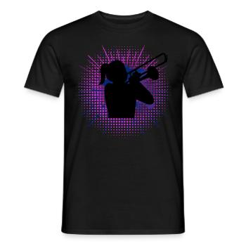 Trombone Music Trombonist Trombones - Men's T-Shirt - black - Front - AI Model Male 178 light (178cm)