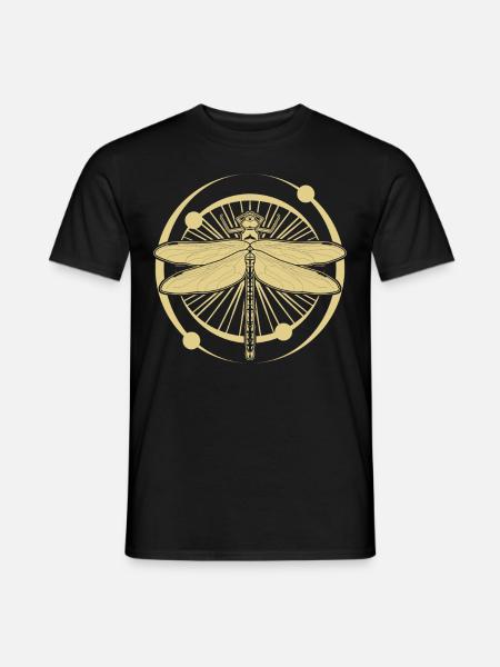 Libellen Okkulte Insekten Libelle - Männer T-Shirt - Schwarz