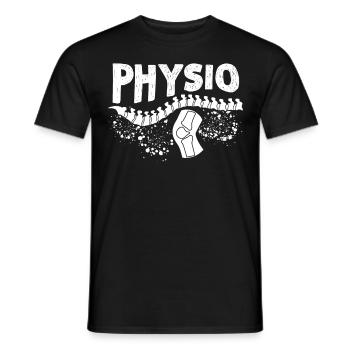 Physiotherapist Physiotherapy Physio - Men's T-Shirt - black - Front - AI Model Male 178 light (178cm)