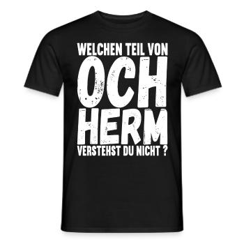 Aachener Slang - Männer T-Shirt - Schwarz - Vorne - AI Model Male 178 light (178cm)