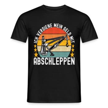 Abschleppwagen Abschleppdienst - Männer T-Shirt - Schwarz - Vorne - AI Model Male 178 light (178cm)