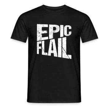 Larp Larping Live Action Role Playing Epic Flail - Männer T-Shirt - Schwarz - Vorne - AI Model Male 178 light (178cm)