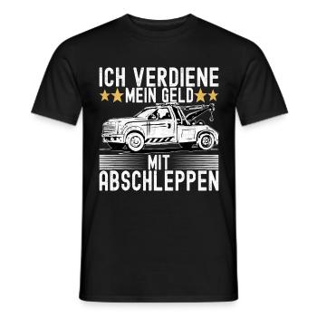 Abschleppwagen Abschleppdienst - Männer T-Shirt - Schwarz - Vorne - AI Model Male 178 light (178cm)