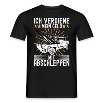 Abschleppwagen Abschleppdienst - Männer T-Shirt - Schwarz - Vorne - AI Model Male 178 light (178cm)