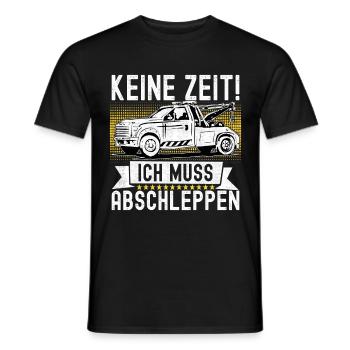 Abschleppwagen Abschleppdienst - Männer T-Shirt - Schwarz - Vorne - AI Model Male 178 light (178cm)