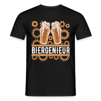 Beer brewers Beer brewing - Men's T-Shirt - black - Front - AI Model Male 178 light (178cm)