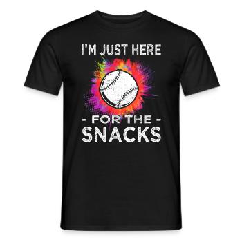 Je suis juste ici pour Baseball - Joueurs de baseball - T-shirt homme - noir - Devant - AI Model Male 178 light (178cm)